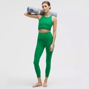 Lululemon Align Raceway Green High-Rise Leggings 28” Size 0 • NWT